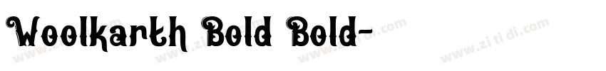 Woolkarth Bold Bold字体转换